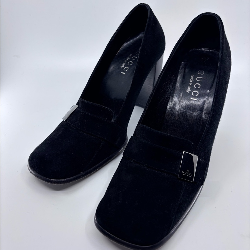 Gucci Women's Black Suede Heels